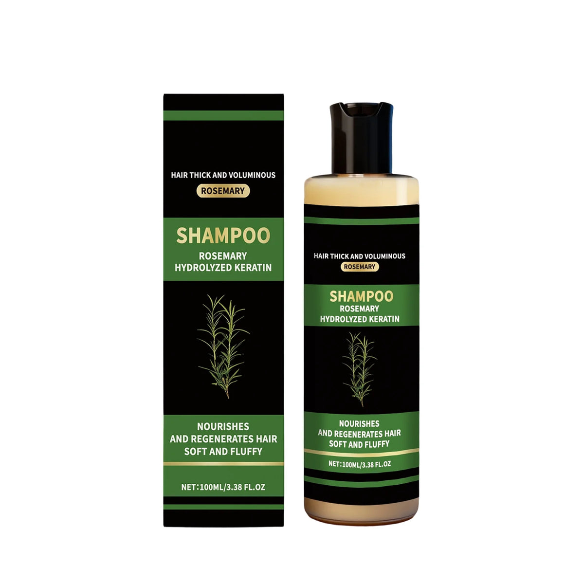 Rosemary Hair Strengthen Shampoo Hair Growth Dense Hair Prevent Breakage Nourish Scalp Remove Dandruff Hair Volumizing Shampoo
