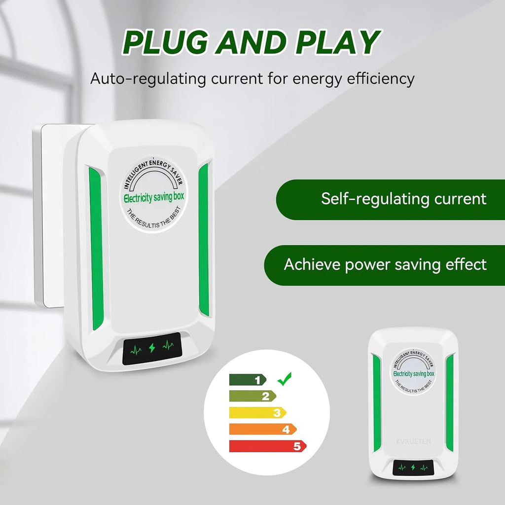 GITFOS Electricity Energy Saver Power Save 90V-250V Home Office Energy Saving Plugs US/UK/EU Stable Voltage Electricity Save Box