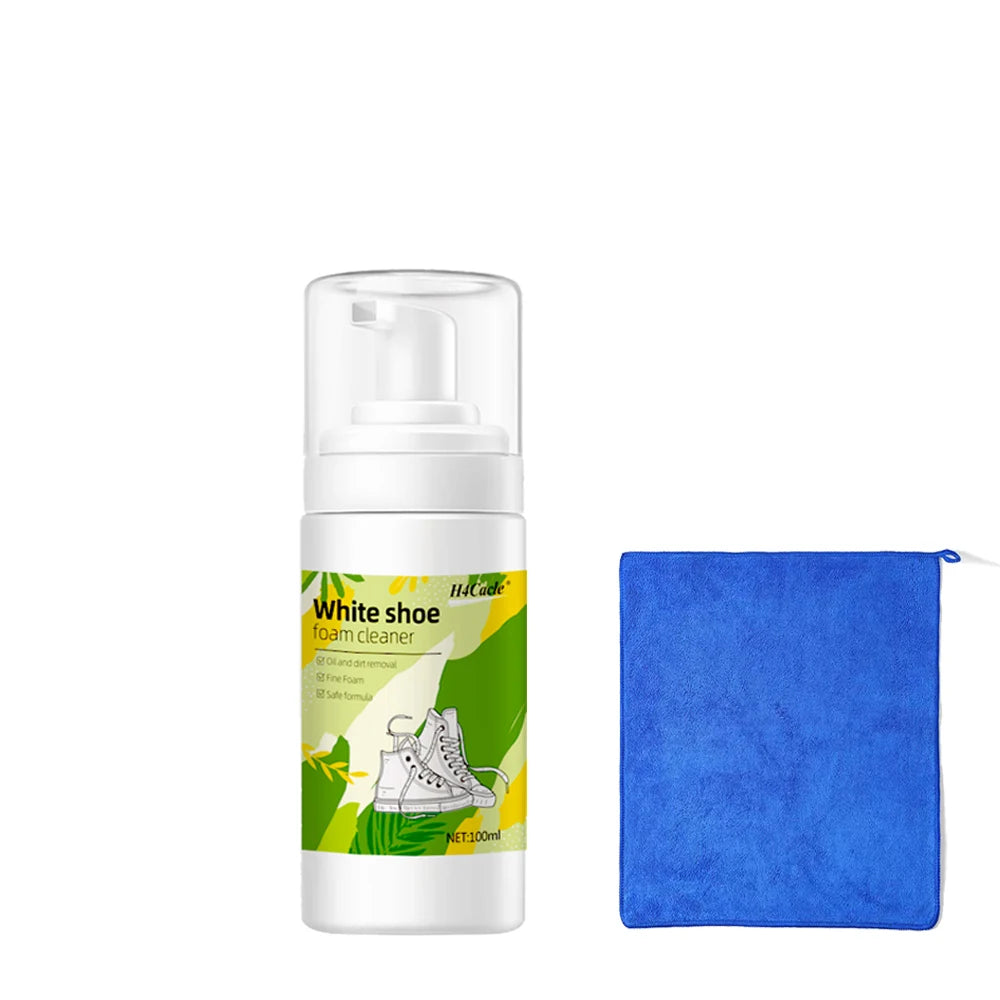 White Shoe Cleaner, Dry Cleaning Foam Decontamination for White Shoes, Boots, Canvas Leather Sneakers Cleaning Shoe Fresheners
