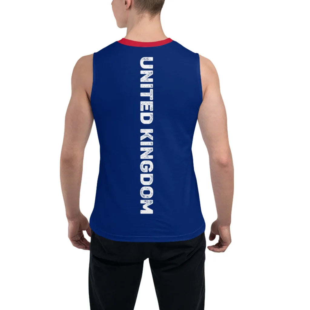Sleeveless T-shirt United Kingdom GB British Flag 3D Men's Boys Tshirt Gyms Tank Tops Fitness Joggers Basketball Training Vest