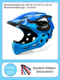 BATFOX Kids Helmet Full Face Mtb Bicycle Helmet child Children Girl and Boy Cycling BMX Detachable Downhill Multi-Sport Helmet