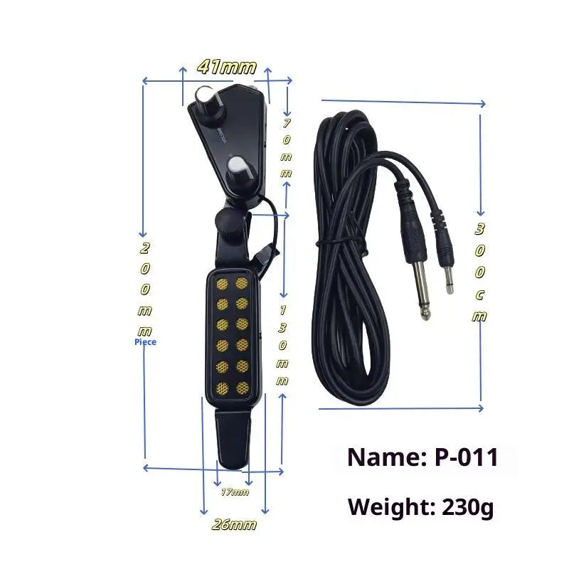 Acoustic Guitar DIY Pickup Kit: Magnetic Sound Hole Pickup with Audio Cable and Volume Adjustement.