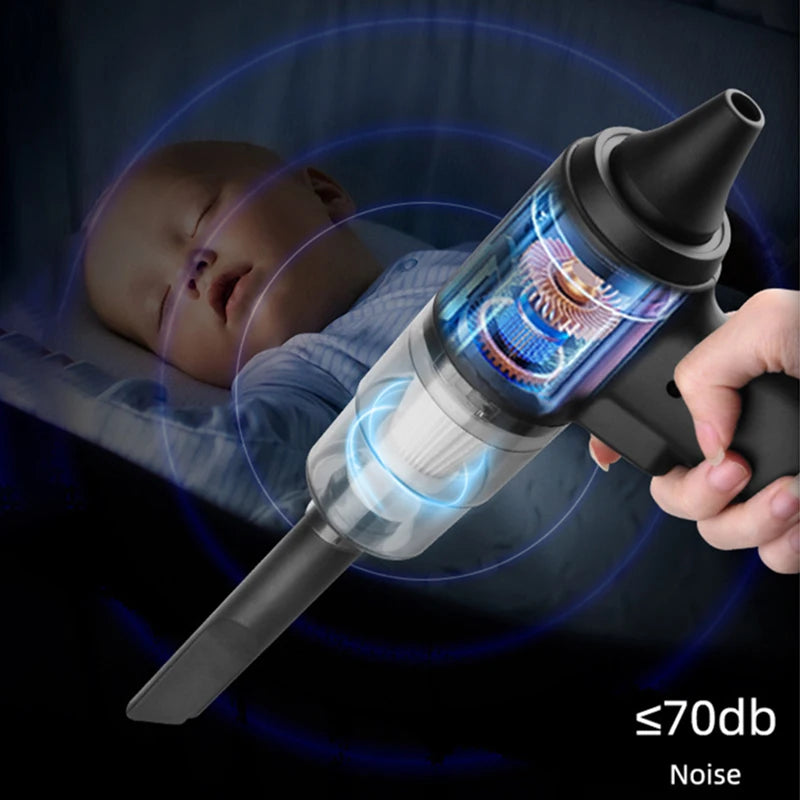 Car Hoover Suction Blowing All-in-one Wireless Large Suction Handheld Portable Mini Car Super Car Dust Blowing Car Cleaning Tool
