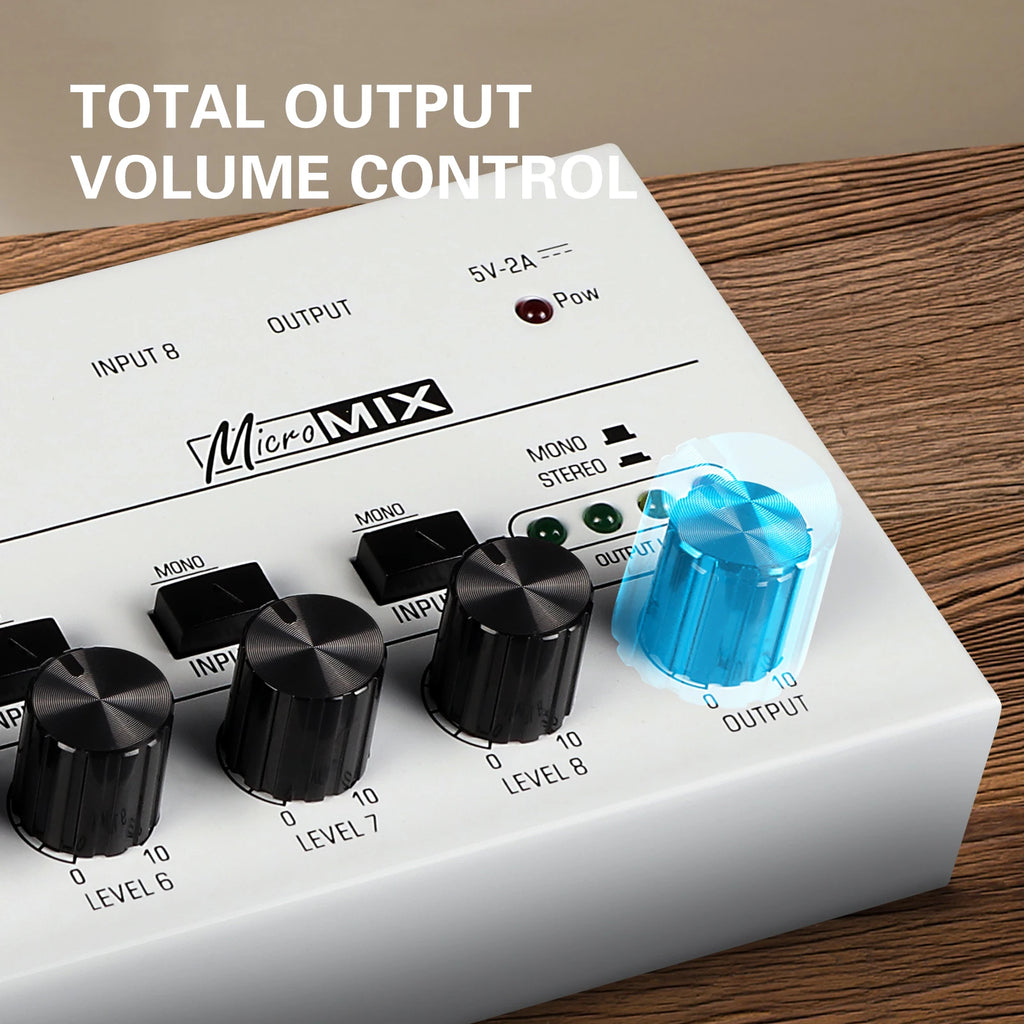 Audio Interface G-MARK MIX8 For the Guitarist Vocalist Podcaster Producer High Fidelity Studio Quality Recording