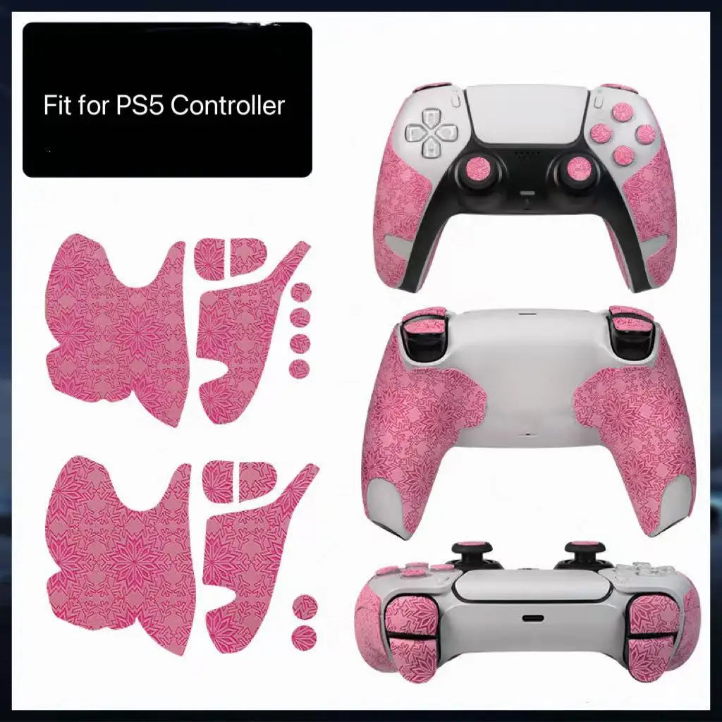 Controller Grips Compatible with PlayStation5 Edge Controller Anti-Slip Soft Rubber Pads Handle Grips Accessories Skin for PS5