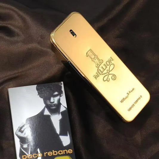 100ml Golden Perfume Million Gold Brick Men's Long-Lasting Woody Perfume Charming Enticing Natural Men's Perfume Pray Fragrance