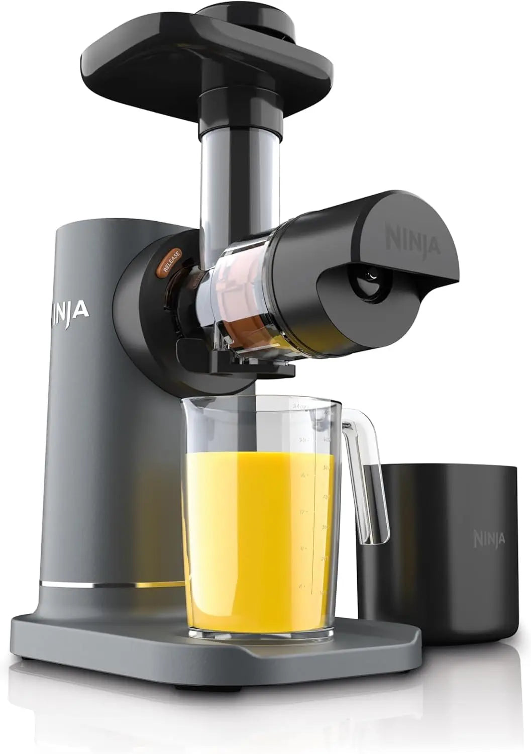 Ninja Refurbished JC151 NeverClog BPA Free Cold Press Juicer with Total Pulp Control and 2 One Touch Programs Machine Gray