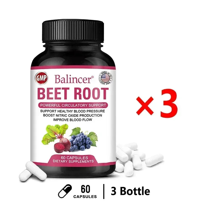 Beetroot - Supports heart and blood vessel health, supports blood pressure and cholesterol levels, antioxidant