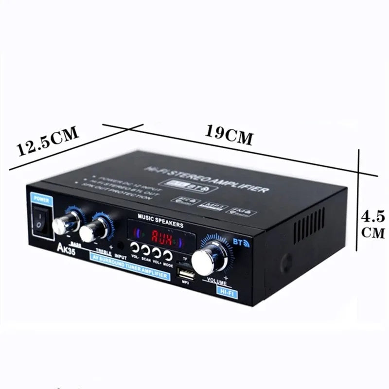 G30 Digital Amplifier 30W + 30W HiFi Stereo Bluetooth USB Radio - Compact, High-Quality Sound for Home Audio & Small Stage