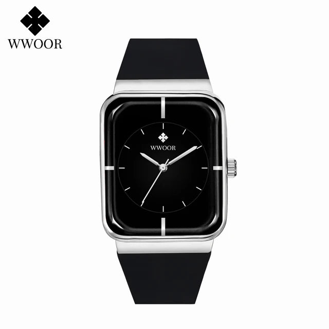 WWOOR  Men's Watches Top Brand Luxury Watch For Men Gold Fashion Stainless Steel Waterproof Quartz Wristwatch  Relogio Masculino