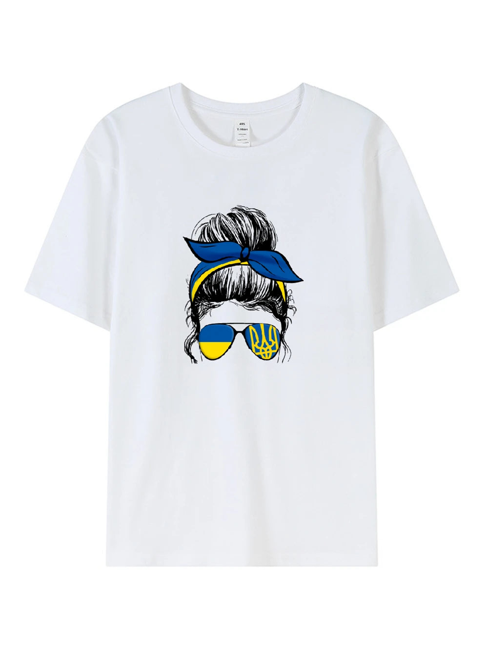 T-Shirt Ukrainian Girl Summer Boutique Cotton Shirt With Pattern Print Casual Tee My Homeland Fashion Drop Sleeve Tee