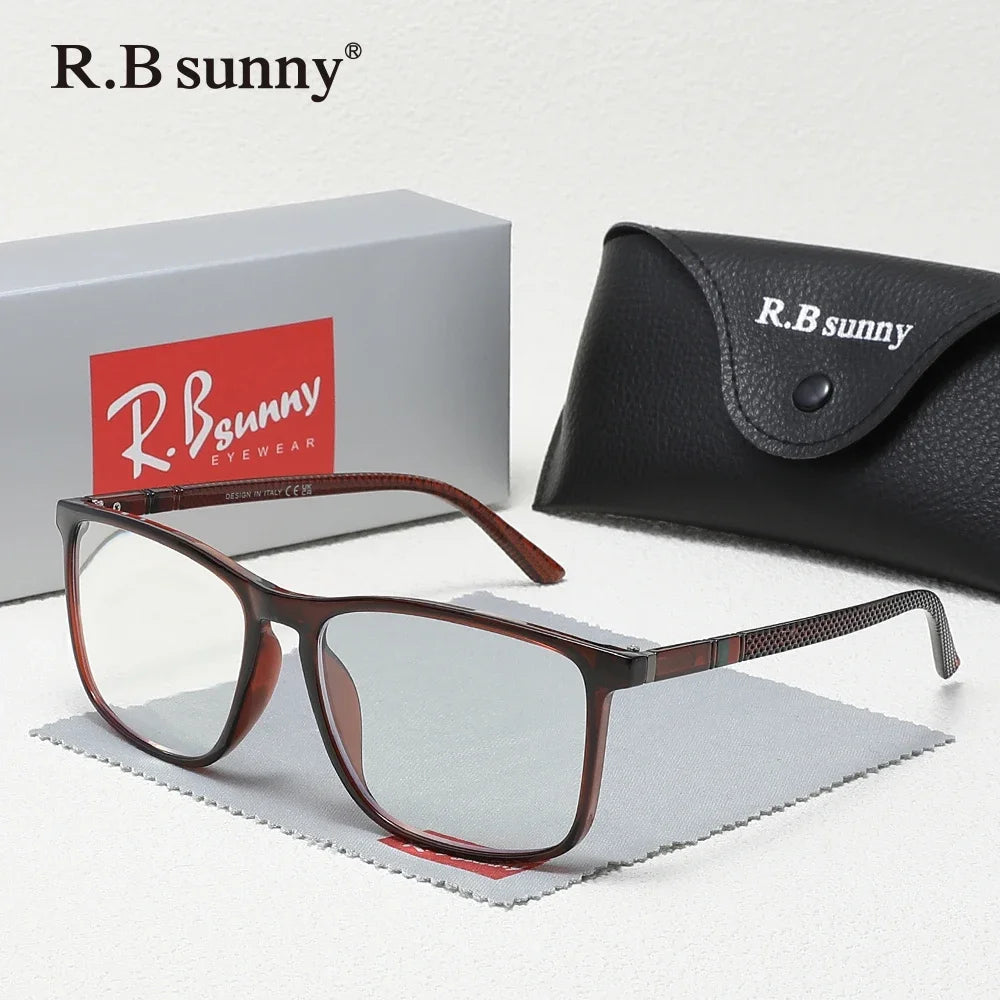 RBsunny Trendy Classical Reading Glasses Men Women Optical Lenses +1.0~+3.5 Presbyopic Hyperopia Rectangle Ultralight Glasses