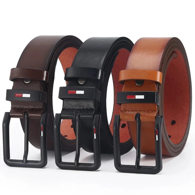 120cm High Quality Men Belt Alloy Square Male PU Leather Belt Men Male Strap Pin Buckle Fancy Vintage Jeans Waistband Strap