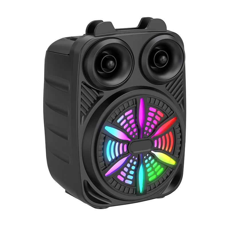 500mAh Bluetooth speaker Sound box high power bluetooth speakers TF Udisk karaoke handheld sound subwoofers for dancing