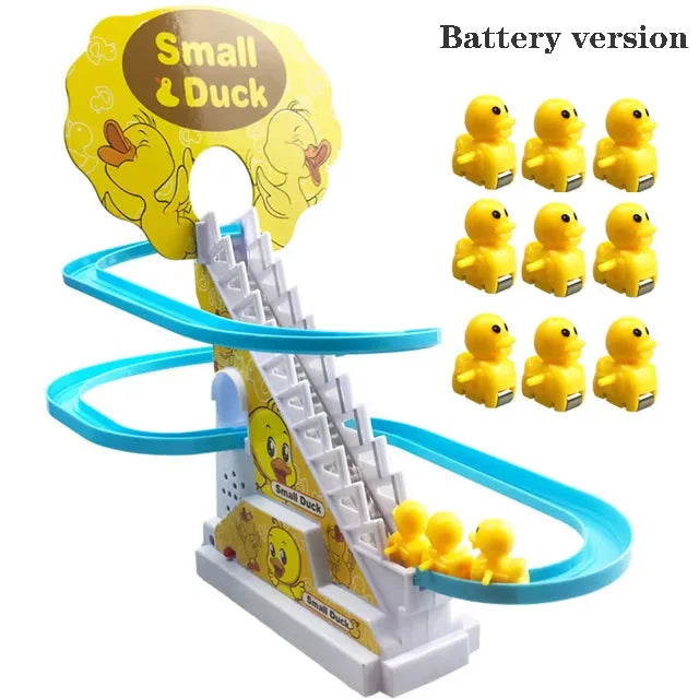 Duck Climbing Stairs Musical Toys with Lights and Music for Children Birthday Gifts Ducklings Girl Toys