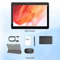 BAKEN 10.1-inch Android13 tablet, 4(2+2)GB+64GB, quad-core processor, dual cameras, wifi, Bluetooth, free accessories