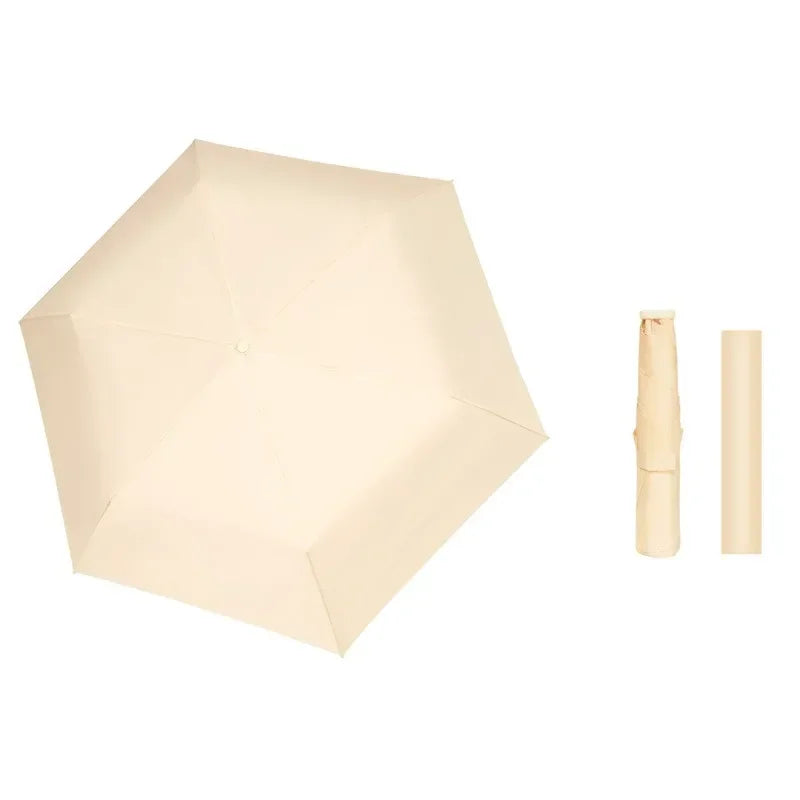 Ultra Light Sun Umbrella Folding Automatic Anti Uv Sunshine Umbrellas Compact Fresh and Elegant High-density Sunscreen Umbrella