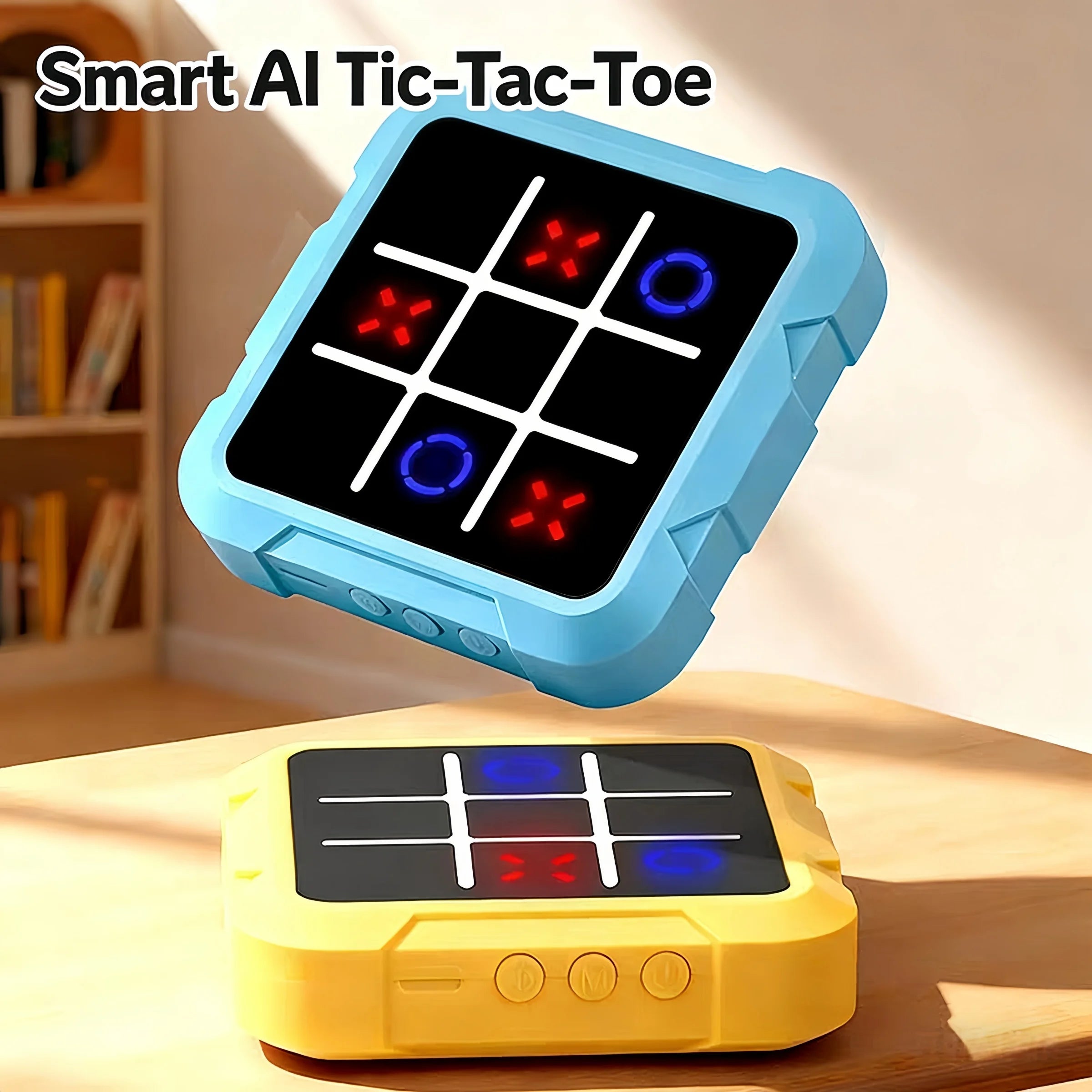 Portable Tic-Tac-Toe, Stress Relief & Educational Board Game, Multifunctional Electronic Game, Suitable for Adults and Kids