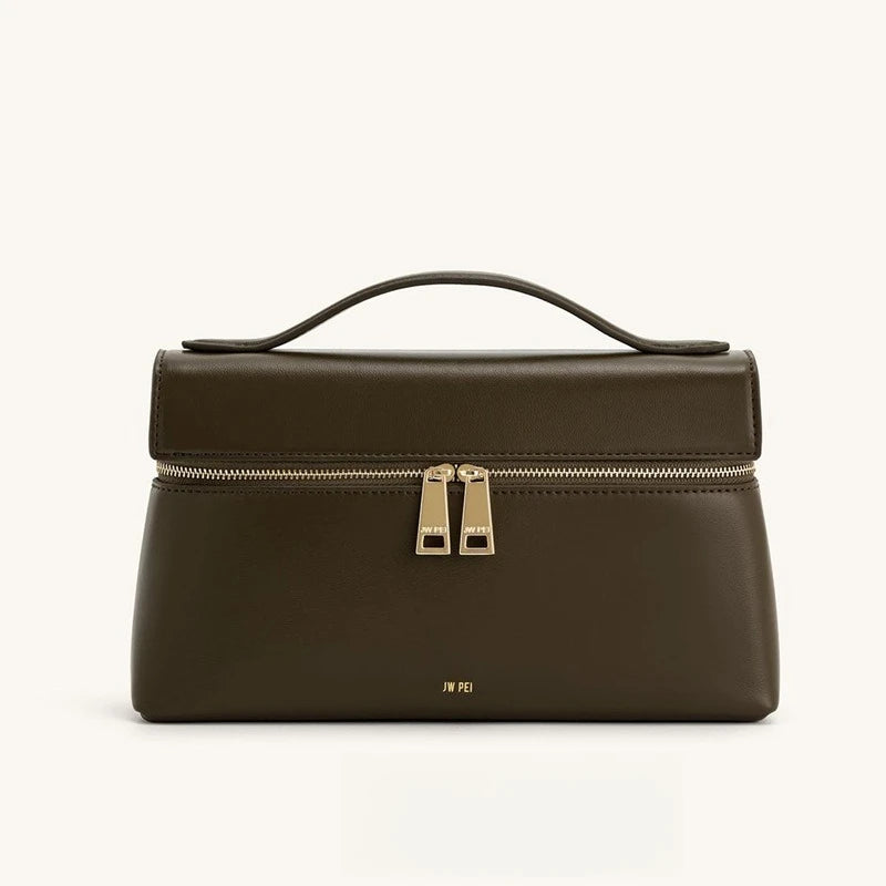 JW PEI Lunchbox Bag, Box Bag, Shoulder Bag, Crossbody Bag, Women's Handbag, Genuine Leather Bag, Storage, Mini