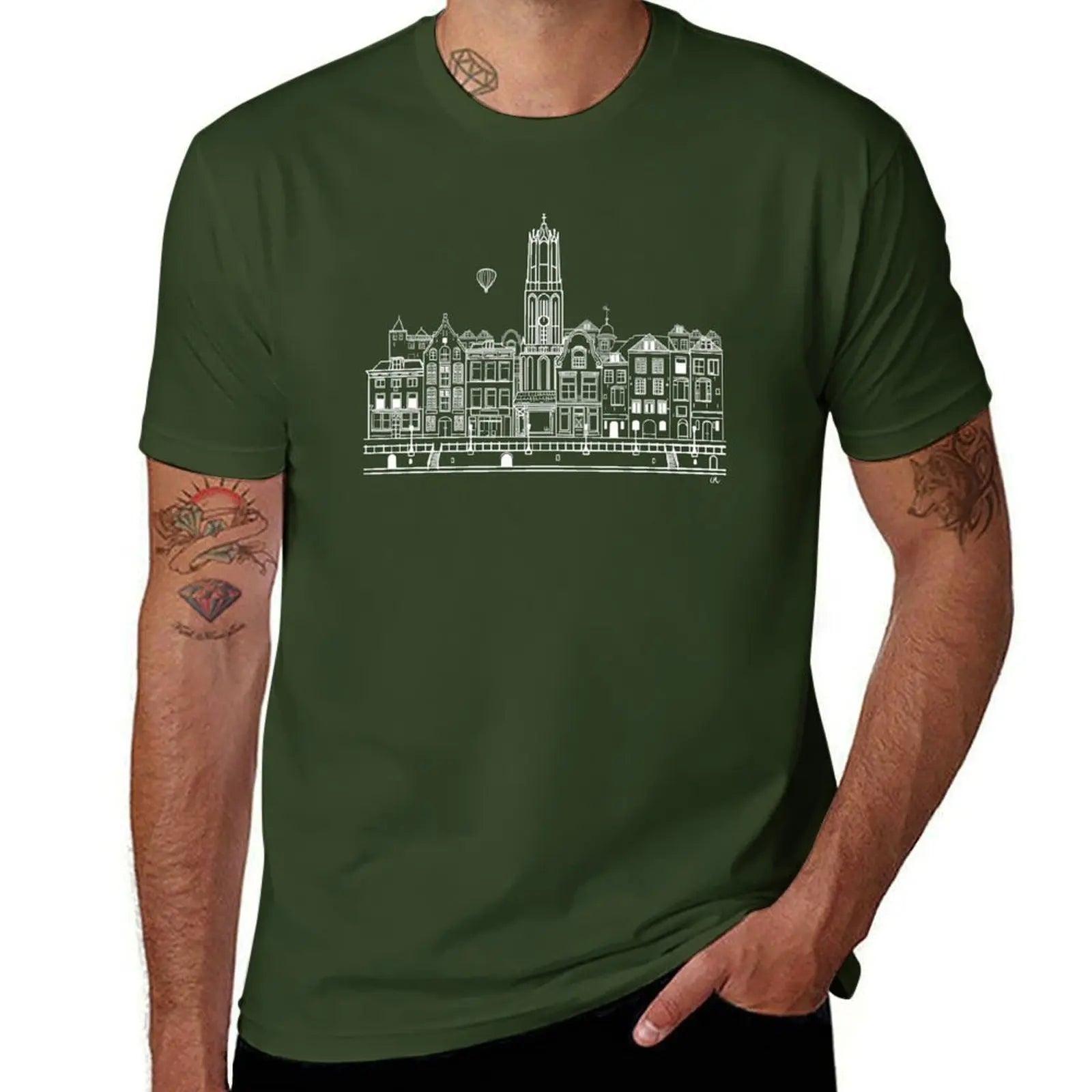 Utrecht, Holland T-Shirt graphics tees quick-drying mens t shirts casual stylish