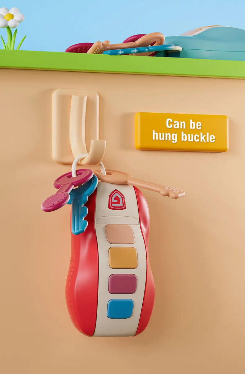 Baby Toy Musical Car Key Pretend Play Baby Vocal Music Toys Smart Remote Car Educational Toys for Children Gift for Newborn
