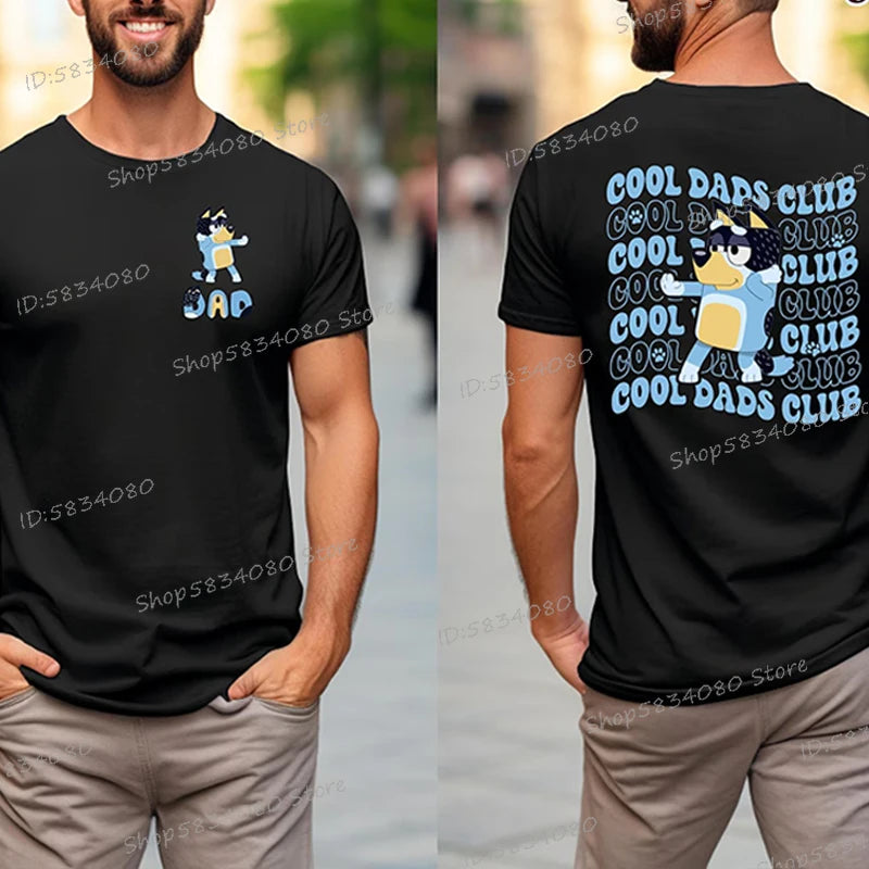 2025 Father's Day Shirt Funny Gift for Dad Fashion Casual Tops Summer Short Sleeve T-shirts Man Trendy Cool Dads Club T-shirt
