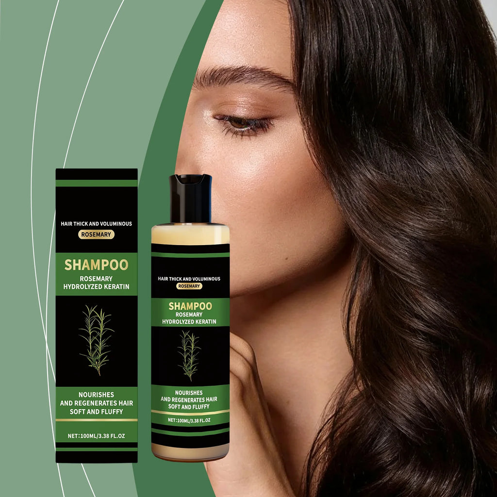 Rosemary Hair Strengthen Shampoo Hair Growth Dense Hair Prevent Breakage Nourish Scalp Remove Dandruff Hair Volumizing Shampoo
