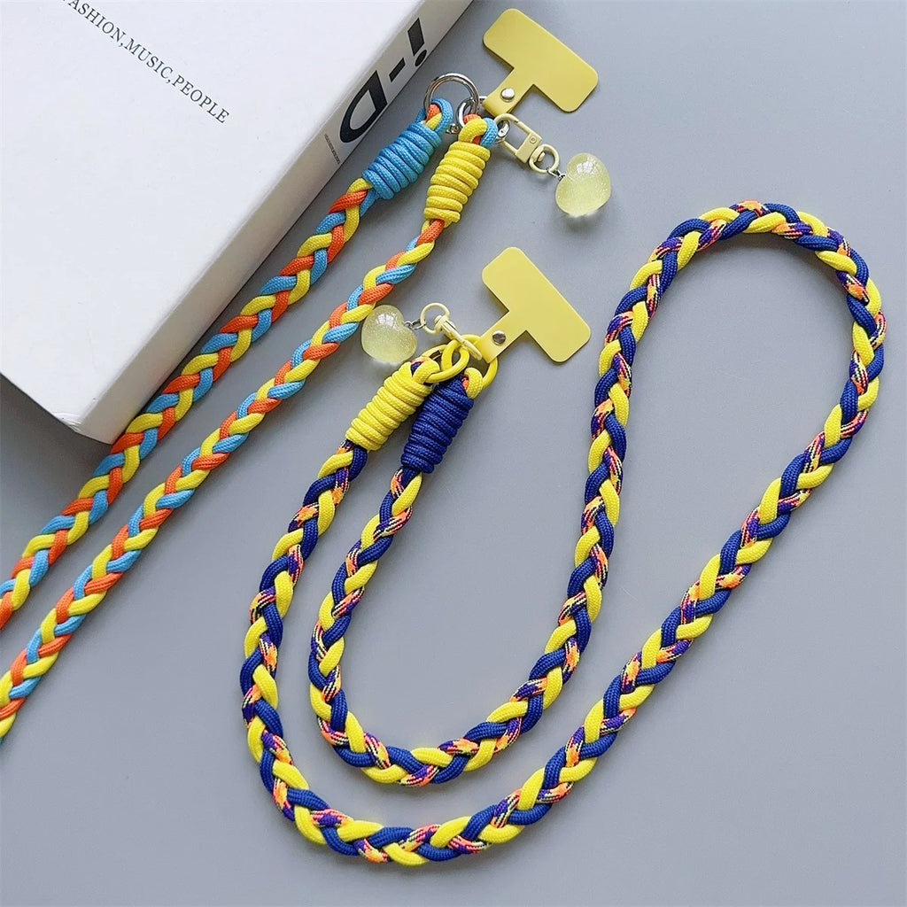 Creative Cartoon Mobile Phone Universal Lanyard Crossbody Long Rope Lanyard Rope Cartoon Decorative Pendant Accessories