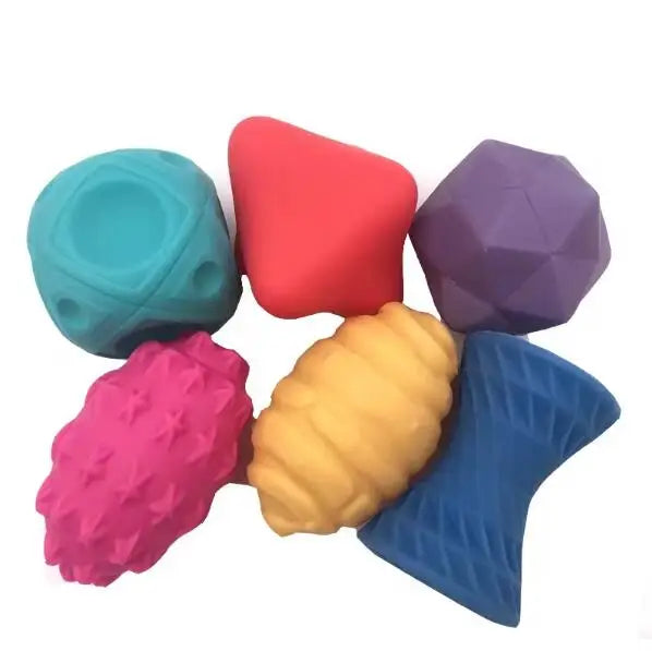Baby Toys Rattle Ball Hand Grasping Activity Newborn Development Toys Silicone Teether Early Sensory Toys for 0 12 Months Babies