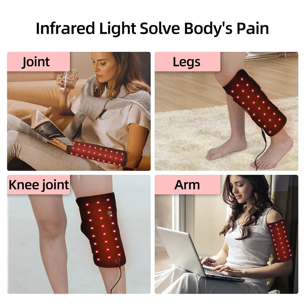 Red Light Physiotherapy Wrist Belt 660NM&850NM Accelerate Metabolism Relieve Fatigue And Soreness Sports Injury Healing Device