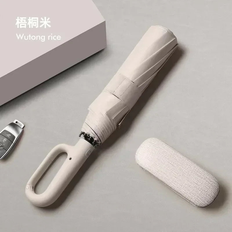 2025 New Automatic Umbrella, Enlarged Umbrella Surface Diameter 125CM Windproof And Rainproofs Carabiners Design Easy To Places.