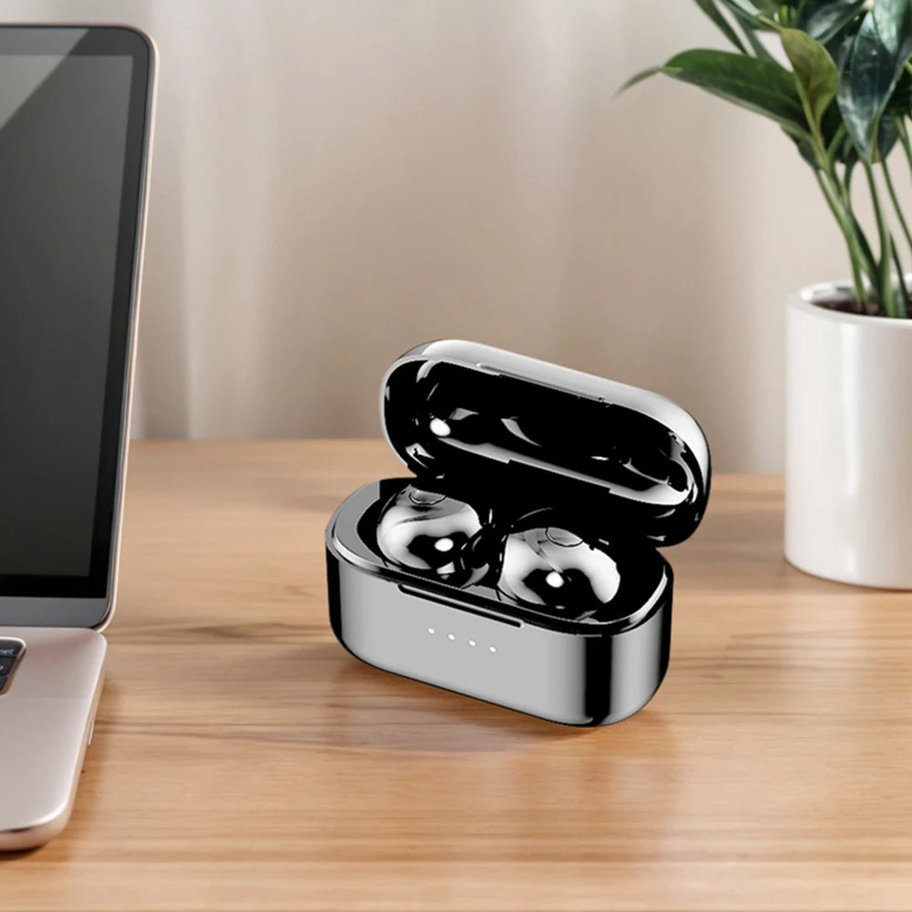 Mini Invisible Headphones Bluetooth-Compatible 5.4 Earphones Noise Reduction Tiny Discreet Hidden Earphones for Music Home Work