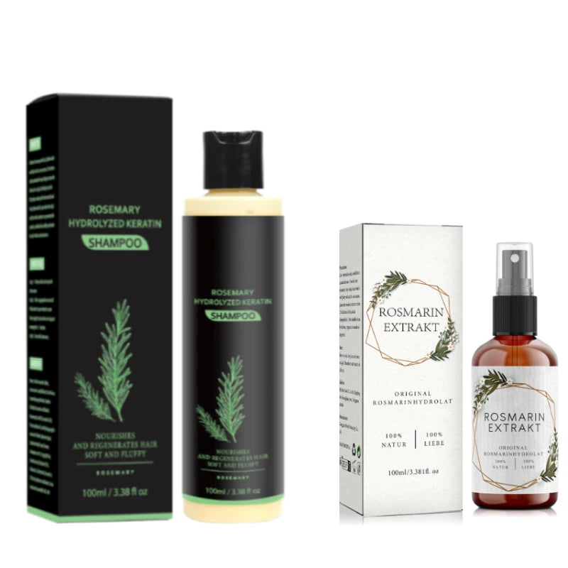 Rosemary Hair Growth & Anti-Baldness Shampoo - Deeply Nourishes, Repairs Split Ends, Soothes Scalp & Fights Dandruff.