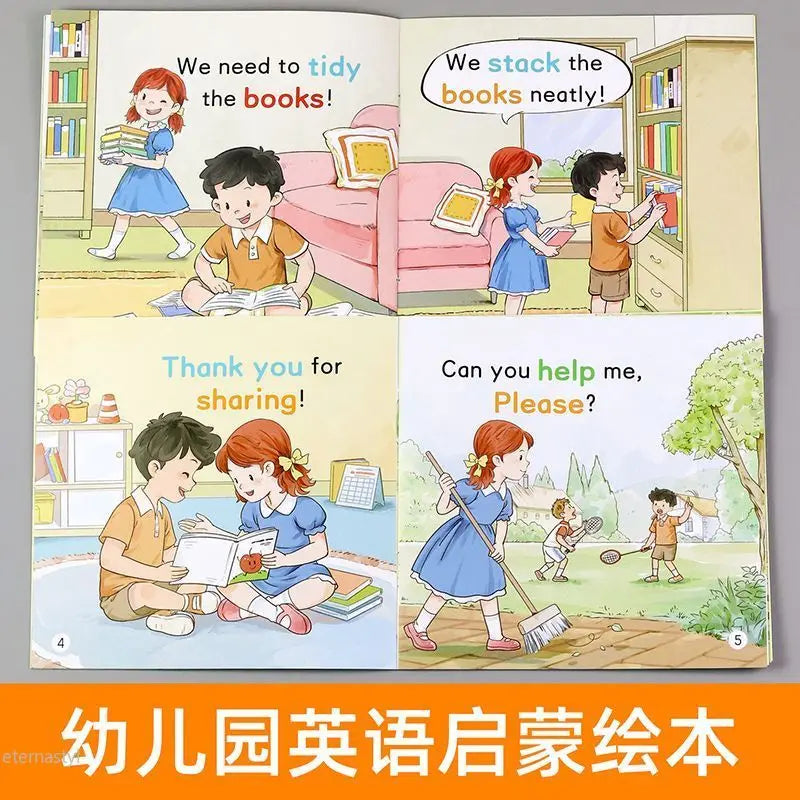 BOOKD OFToddler Baby English Enlightenment Picture Book Audio Edition Preparatory Entry Level Children's Graded Reading Early Ed