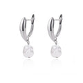 Circle Earrings For Women Vintage Punk Round Baroque Pearl Earrings Stainless Steel Circle Ear Clip Women Jewelry Gift Mujer