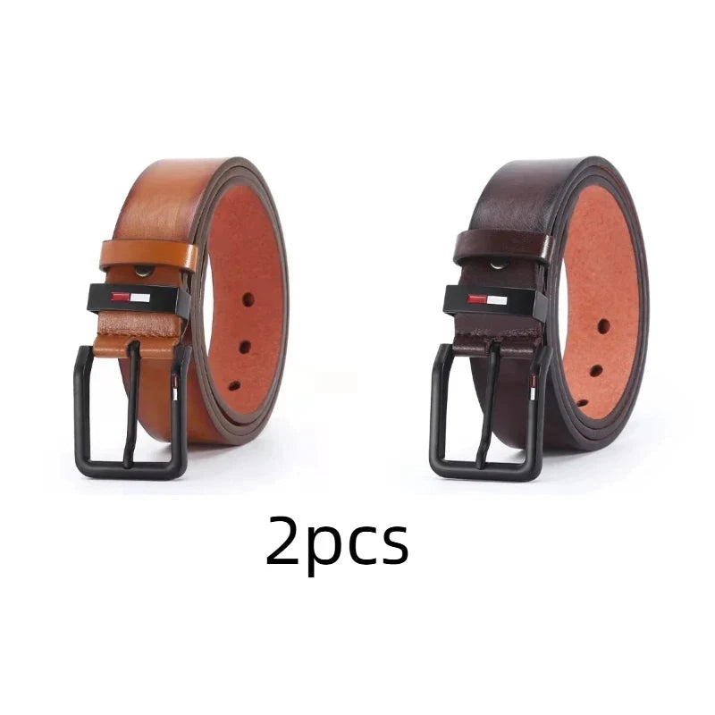 120cm High Quality Men Belt Alloy Square Male PU Leather Belt Men Male Strap Pin Buckle Fancy Vintage Jeans Waistband Strap