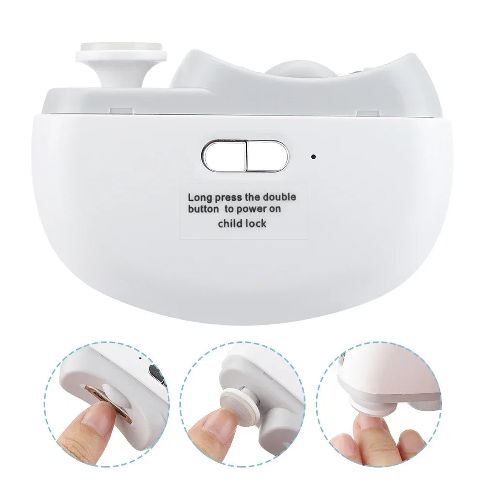 Electric nail blade grinding and polishing, with a light automatic nail trimmer and rechargeable nail knife for manicure, suitab