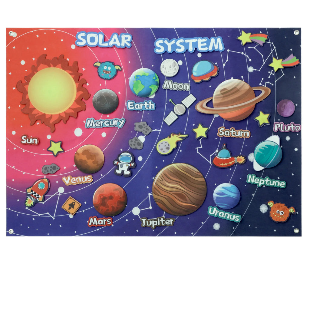 My First Daily Calendar Felt-Board for Toddlers 100x70cm Today Calendar Chart Hanging Board for Wall Date Weather Season Month
