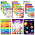 Classroom Decoration Big Card Montessori Educational Posters for Preschool Kids English Words Learning Charts Teaching Aids