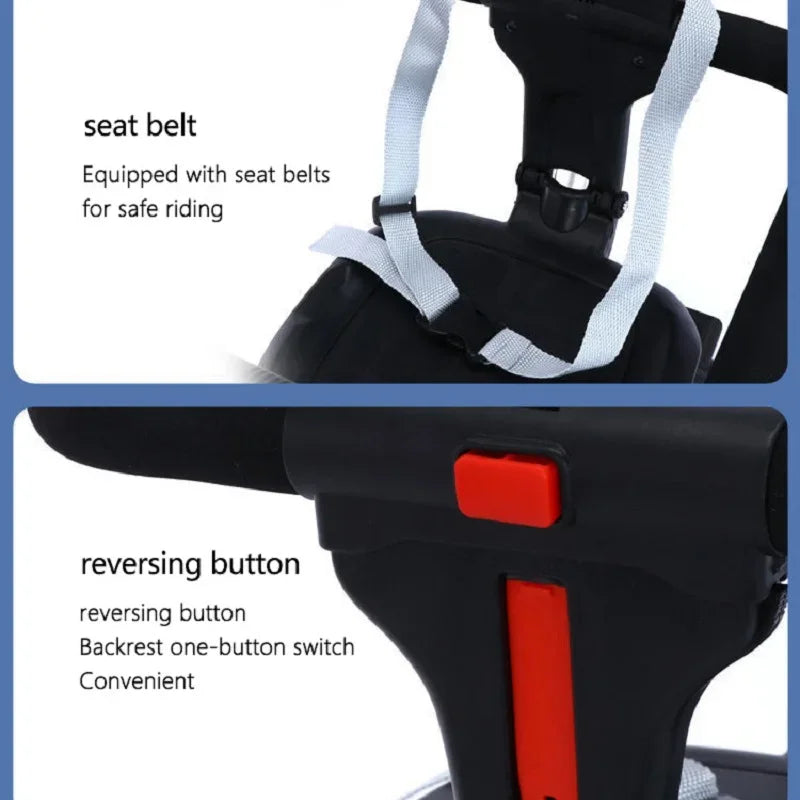 IMBABY Baby Stroller Portable And Foldable Two-way Seat, Suitable For All Seasons Safe Travel For Newborns Lightweight Travel