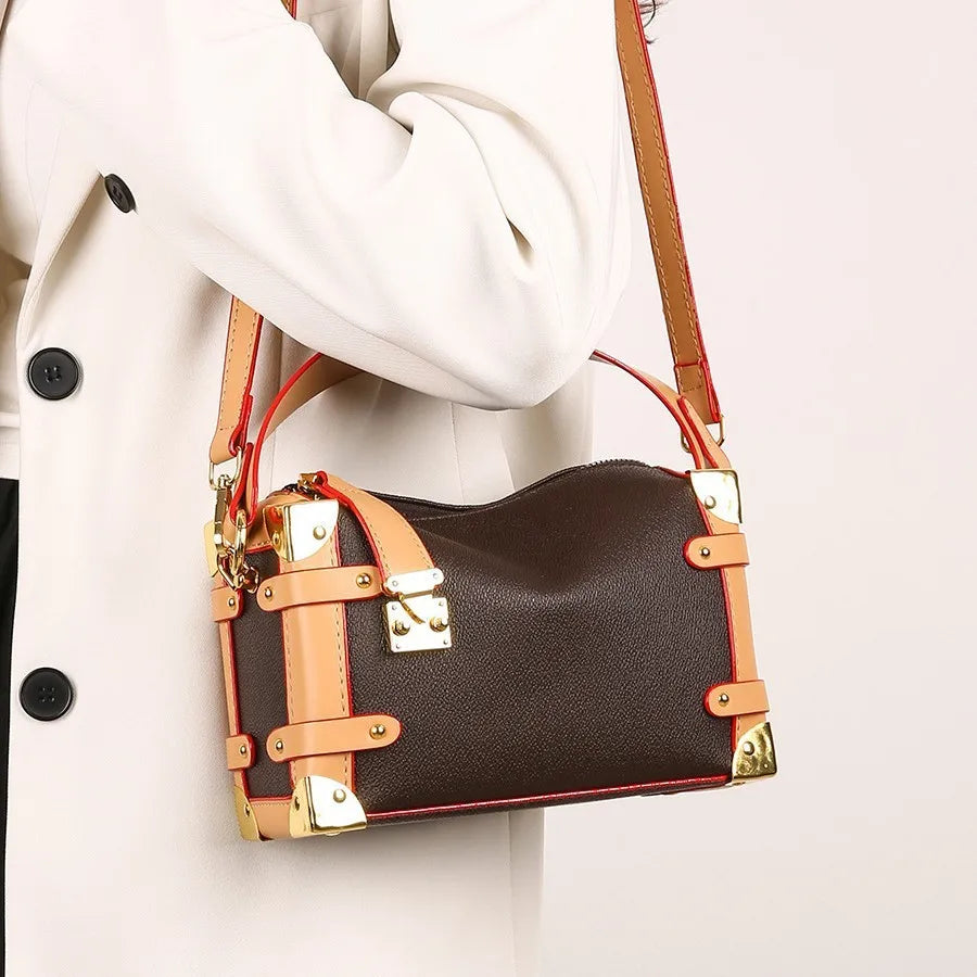 Women Luxury Leather Handbag 2026Designer High Quality Tote Bag Fashion Shoulder Bag Crossbody Purse Top Handle Ladies Bag