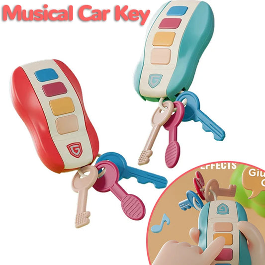 Baby Toy Musical Car Key Pretend Play Baby Vocal Music Toys Smart Remote Car Educational Toys for Children Gift for Newborn