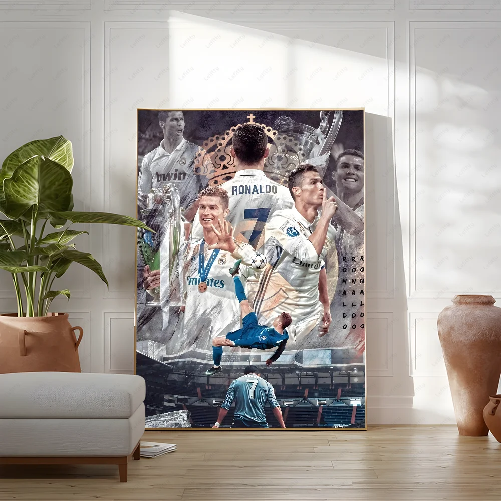 C-Cristiano R-Ronaldo CR7 Classic Vintage Poster Wall Art Painting Study Nordic Home Decor