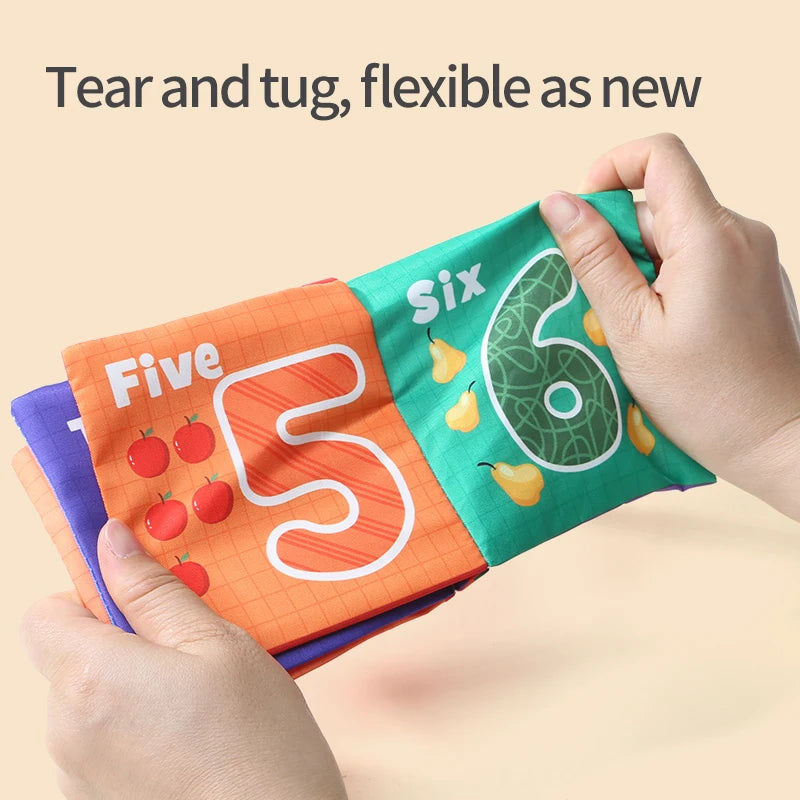 Children Cloth Book Rustle Sound Soft Cloth Book Parent-child Interaction Tear-proof Cognition Toys Six-piece Set