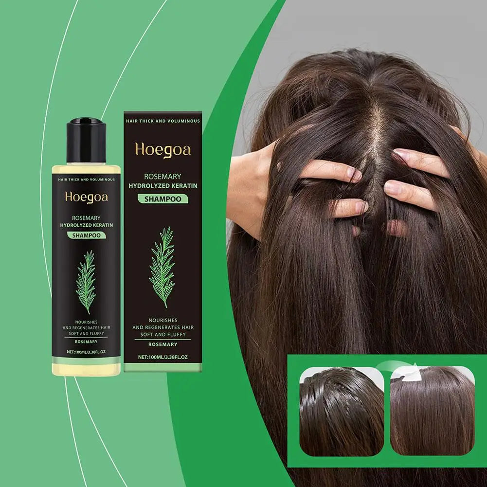Rosemary Shampoo Hydrolyzed Keratin Hair Growth Shampoo For Women And Men Natural Thickening & Strengthening Shampoo