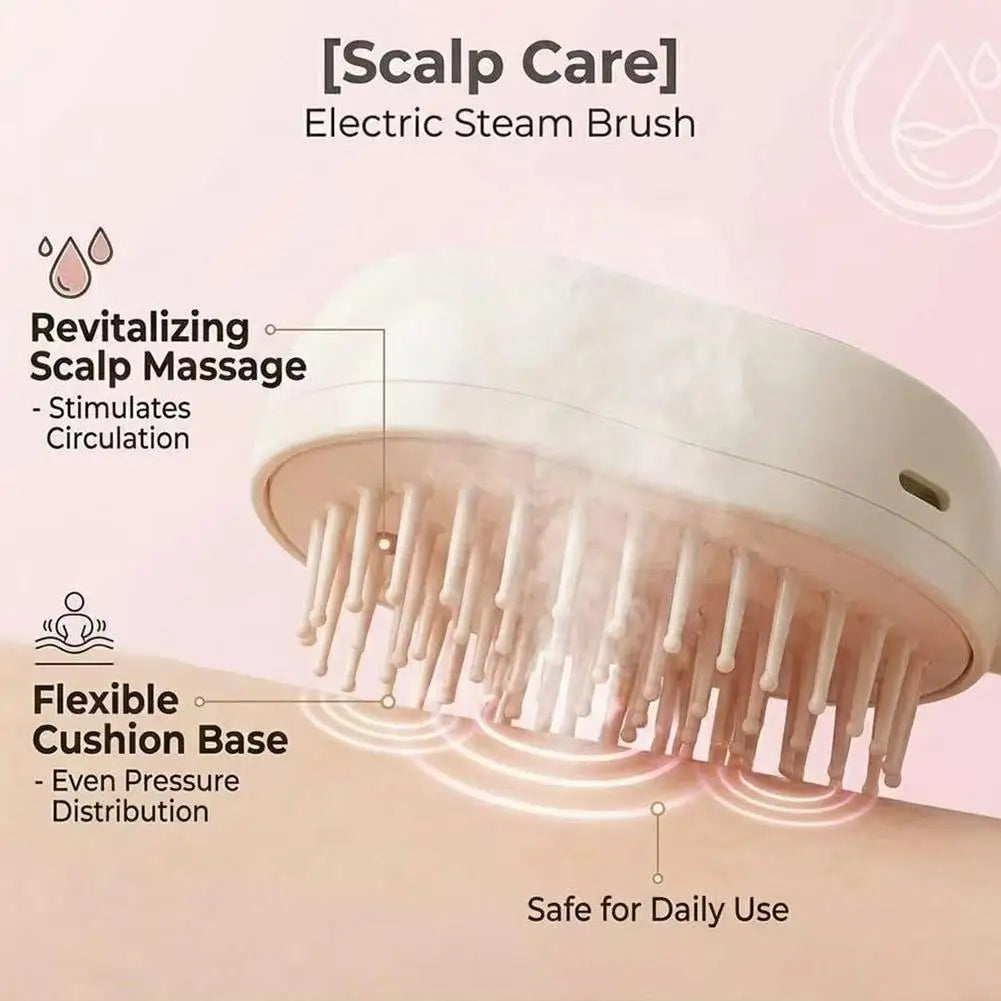 Anti Static Self Cleaning Electric Spray Comb Air Cushion Massage Ideal Gift For Ladies Daily Hair Care And Scalp Relaxation