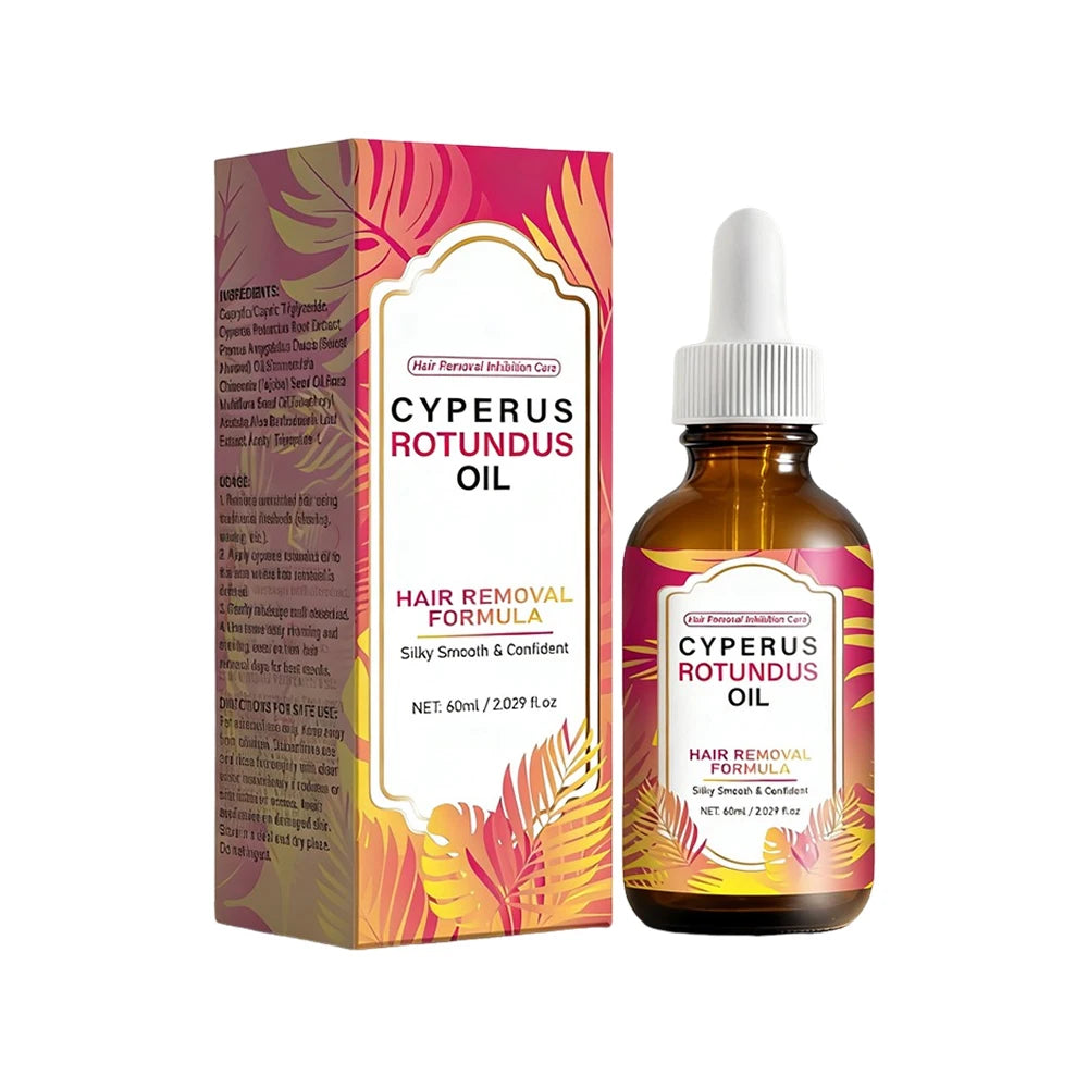 Cyperus Rotundus Oil For Hair Removal Soft Smooth Skin Care Deep Hydration Anti Hair Growth Inhibition After Shave Oil,60ml