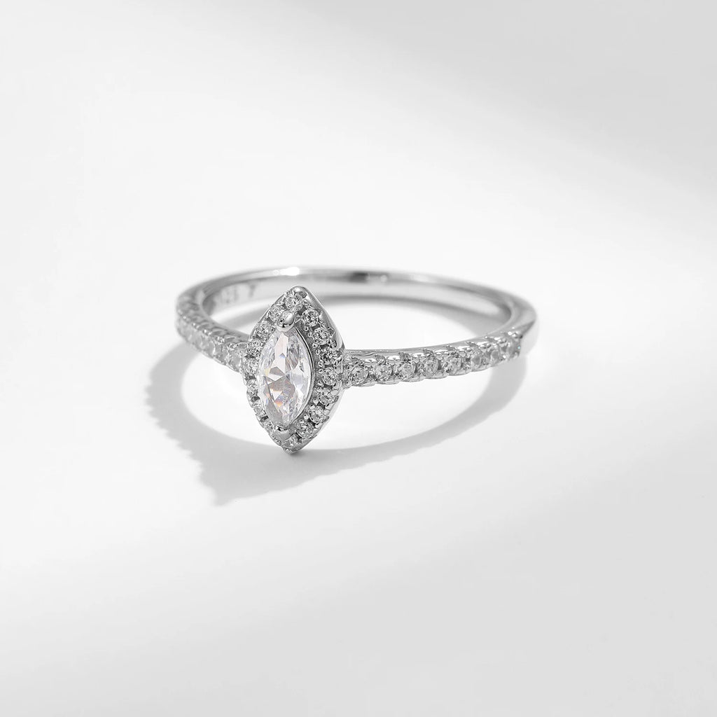 MODIAN Exquisite Luxury Marquise Cut CZ Ring 925 Sterling Silver Ring for Women Wedding Engagement Gift Fine Jewelry Accessories
