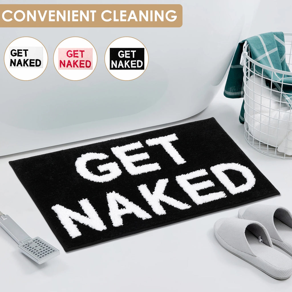 Bath Mat Polyester Absorbent Floor Mat 50x80 CM Funny Bathroom Rug Comfortable Anti Slip Shower Door Mat for Home Decoration