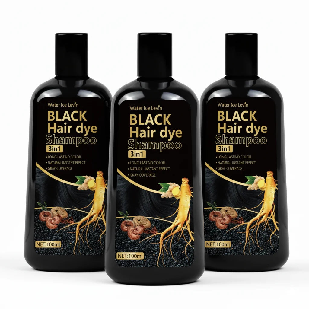 Natural Black Hair Dye Mild Non-Irritating Formula. Rich Lasting Color. Conveniently Skip Salons. Perfect Friends Elders.